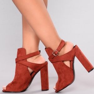 Fashion Nova Best on the Block Bootie Rust